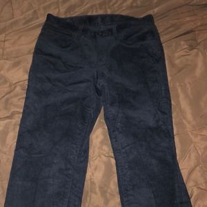 Perry Ellis Navy Corduroy Straight Leg Pants 30x32